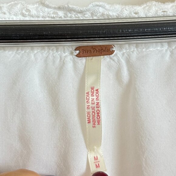 FREE PEOPLE Sandy Shores Babydoll Dress in Ivory Size Medium - Picture 7 of 14